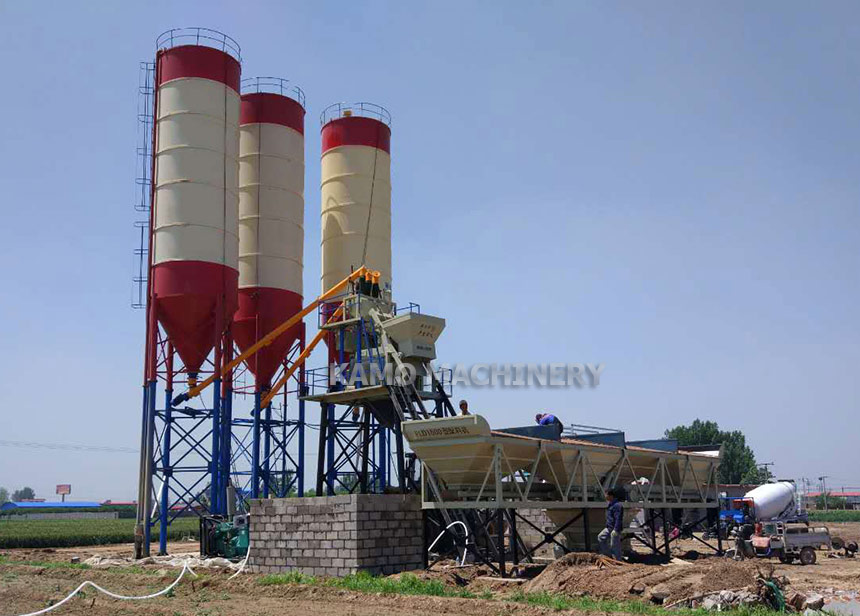 HZS50 concrete mixing plant