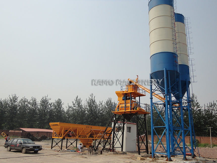 HZS50 concrete mixing plant