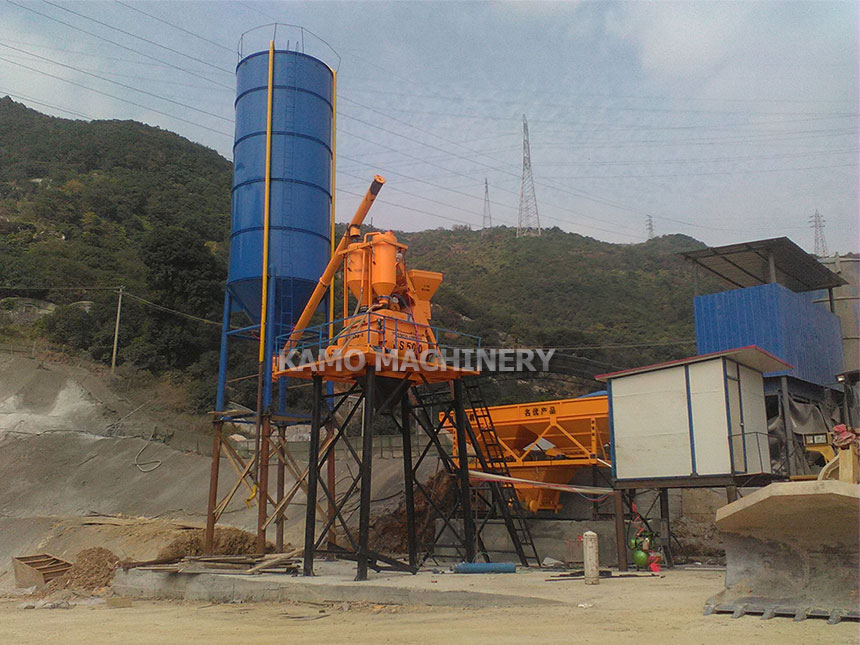 HZS25 concrete mixing plant