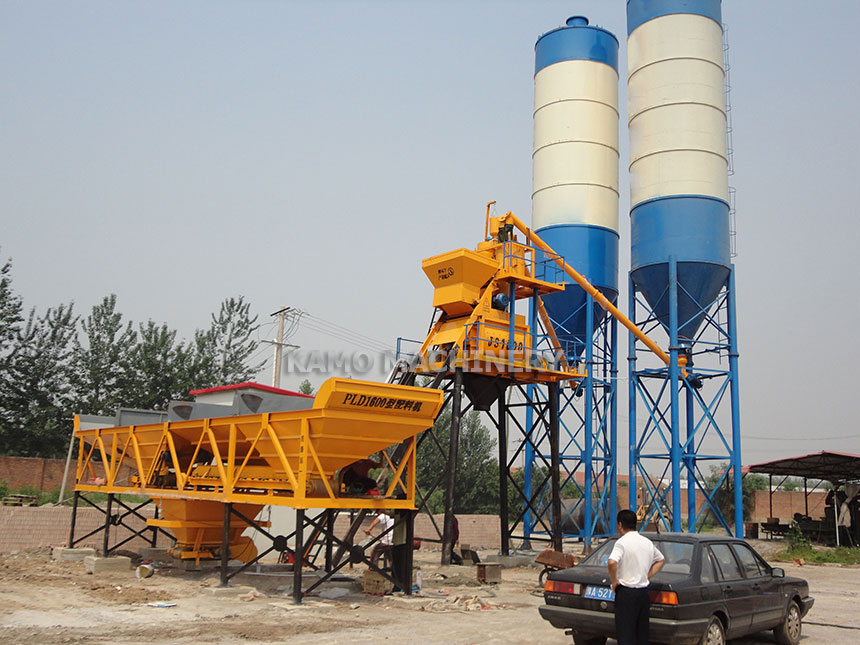 HZS50 concrete mixing plant