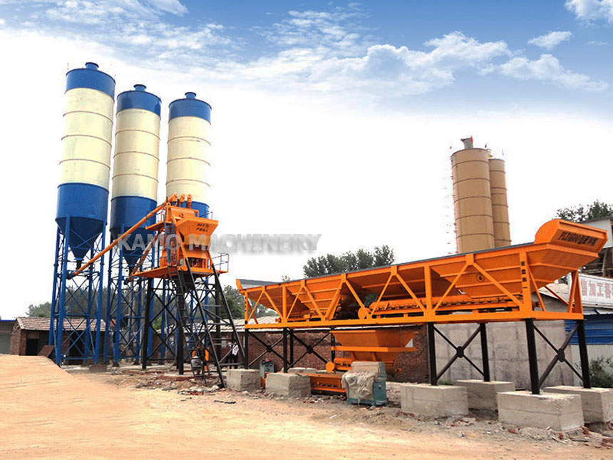 HZS50 concrete batching plant