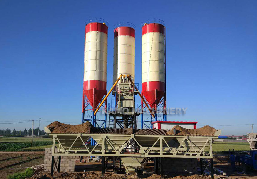 HZS50 concrete batching plant