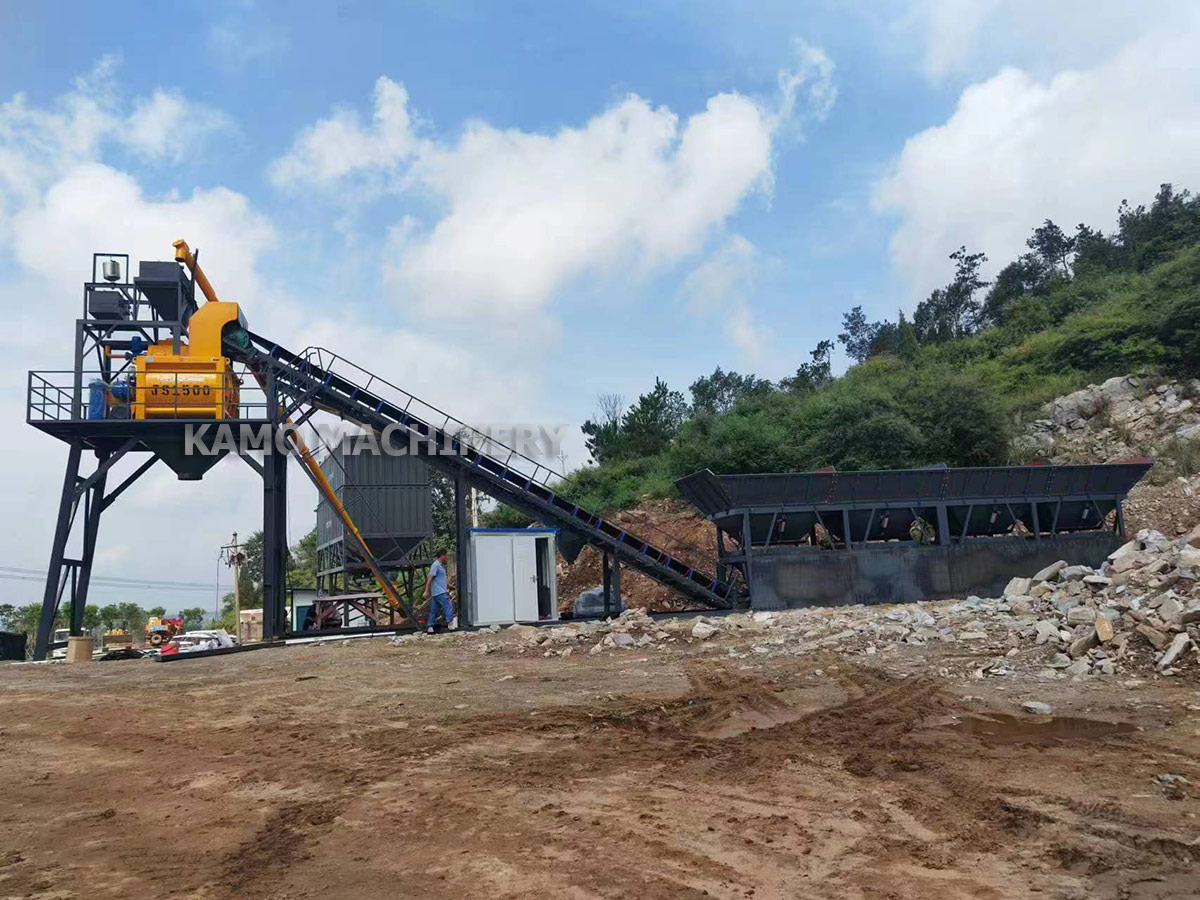 MHZS90 foundation-free concrete mixing plant