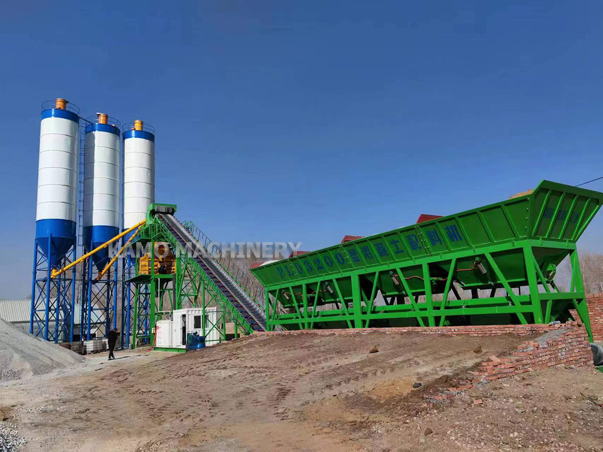 MHZS120 foundation-free concrete mixing plant