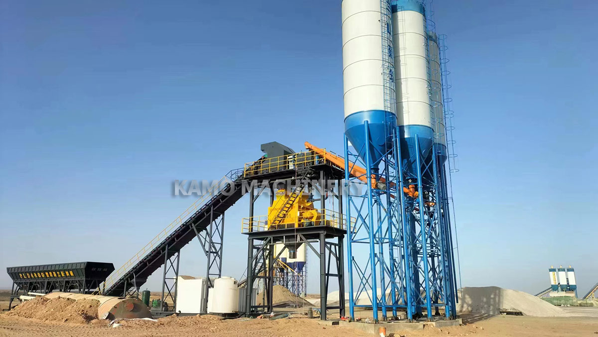 MHZS180 foundation-free concrete mixing plant