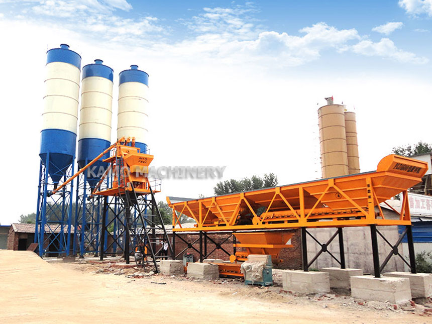 HZS50 concrete mixing plant