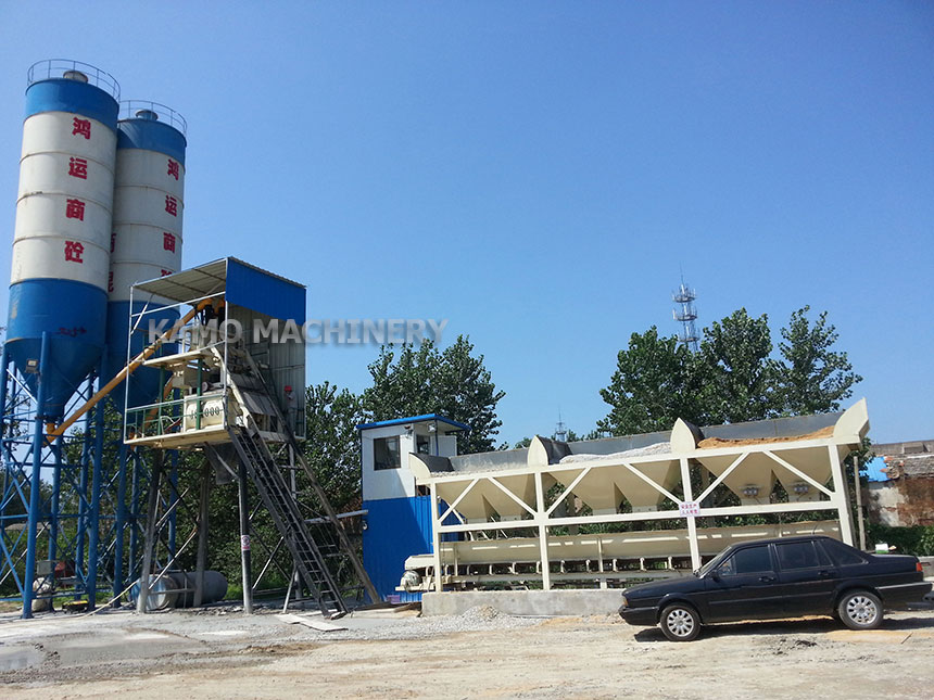 HZS50 concrete mixing plant