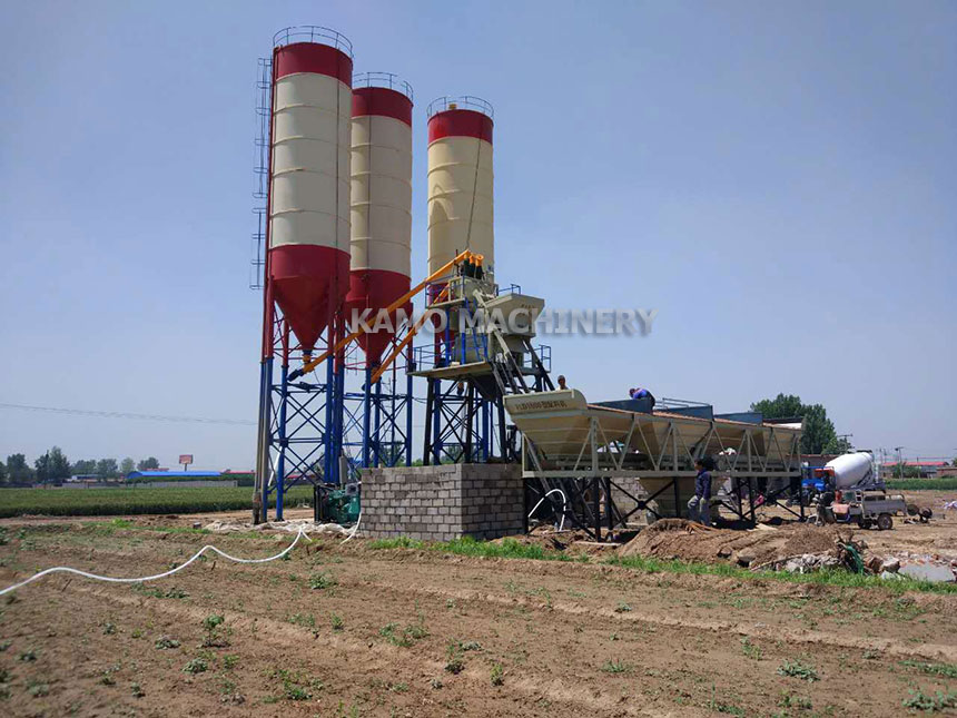 HZS50 concrete mixing plant