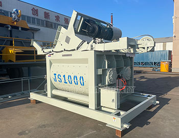 JS1000 concrete mixer is ready to go to help foreign projects