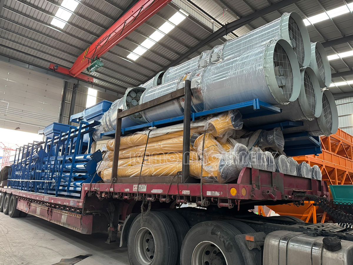 JS1500 concrete mixer and related equipment delivery