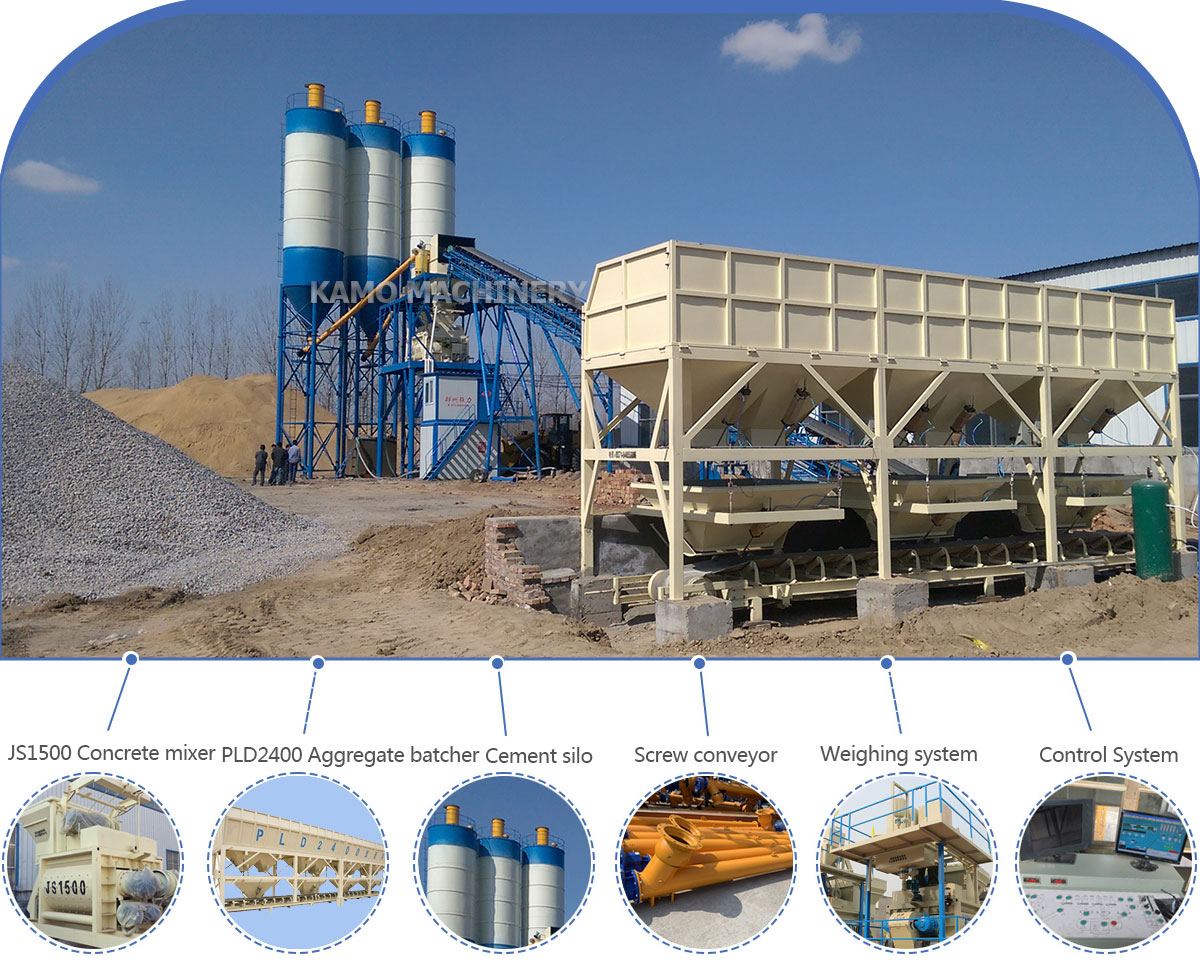 HZS90 CONCRETE BATCHING PLANT