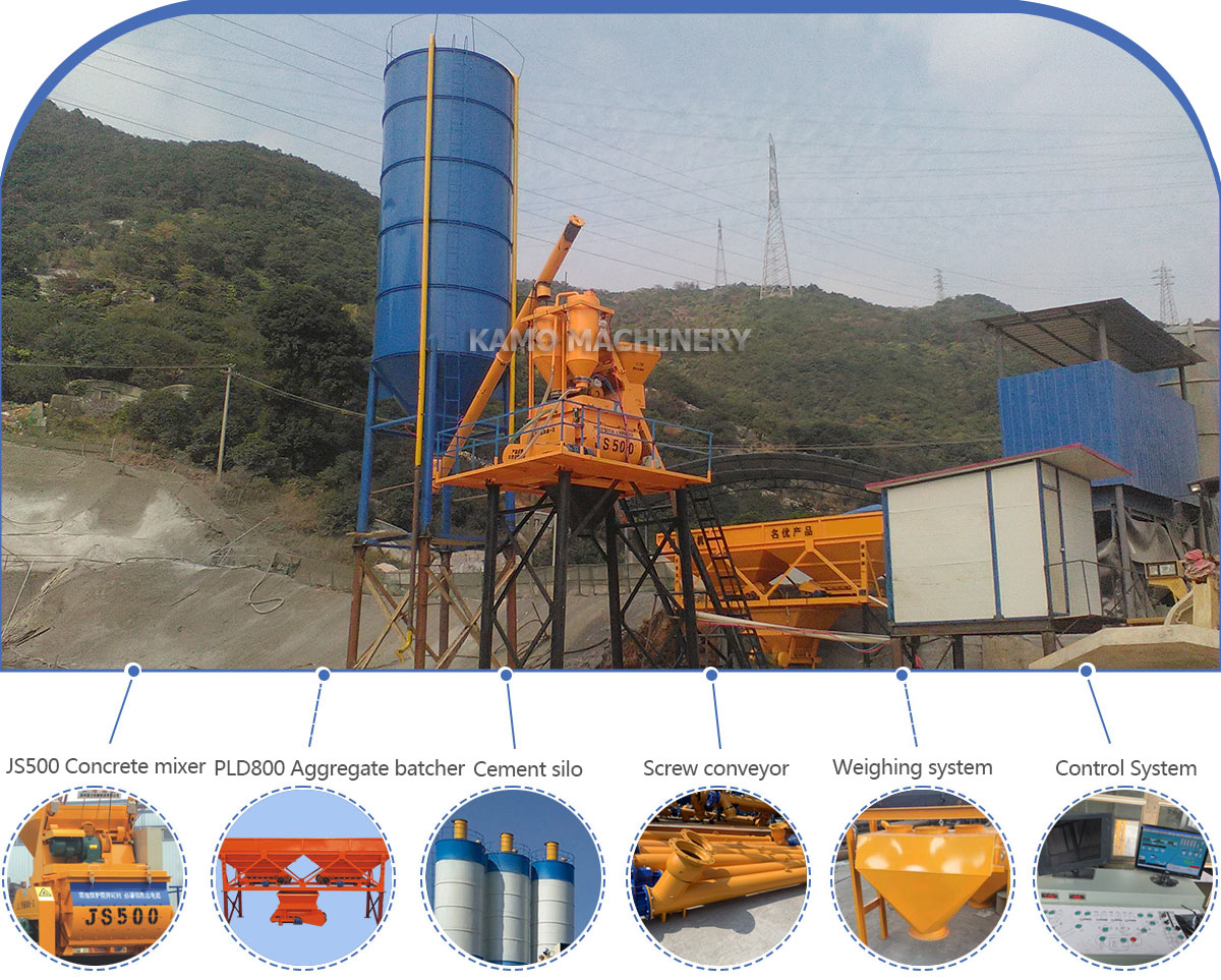 HZS25 CONCRETE BATCHING PLANT