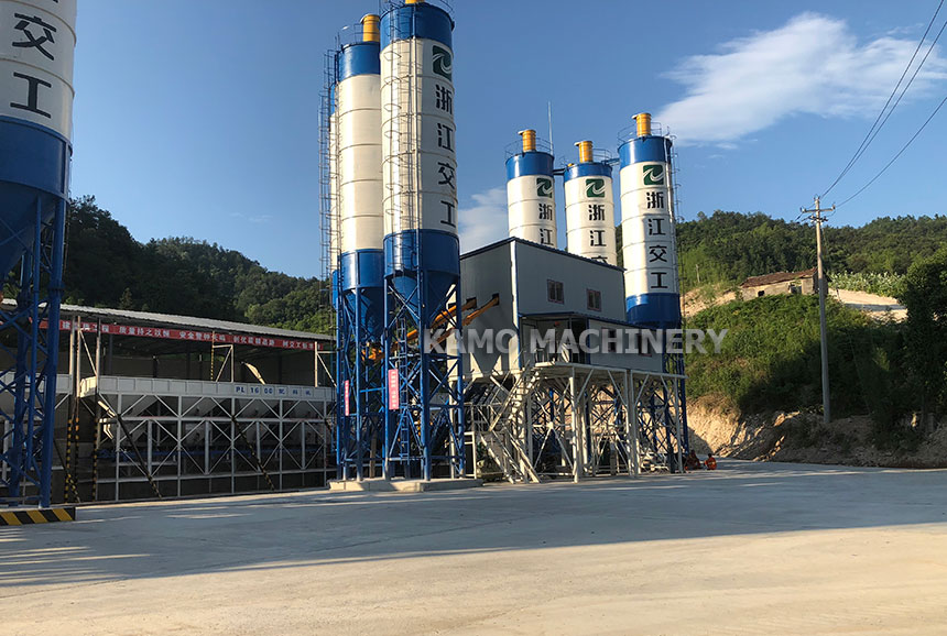 HZS60 concrete mixing plant