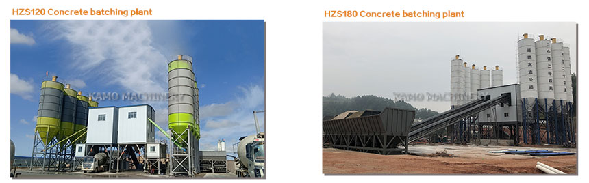 large concrete batching plant