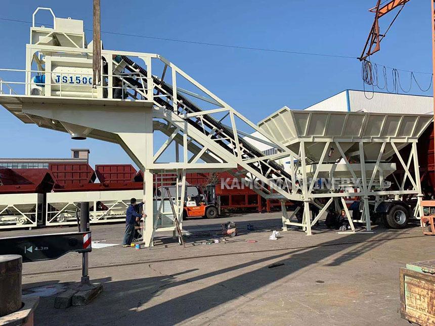 YHZS75 mobile batching plant