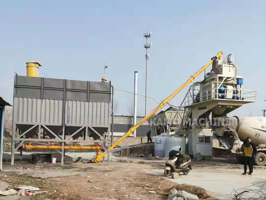 YHZS75 mobile batching plant