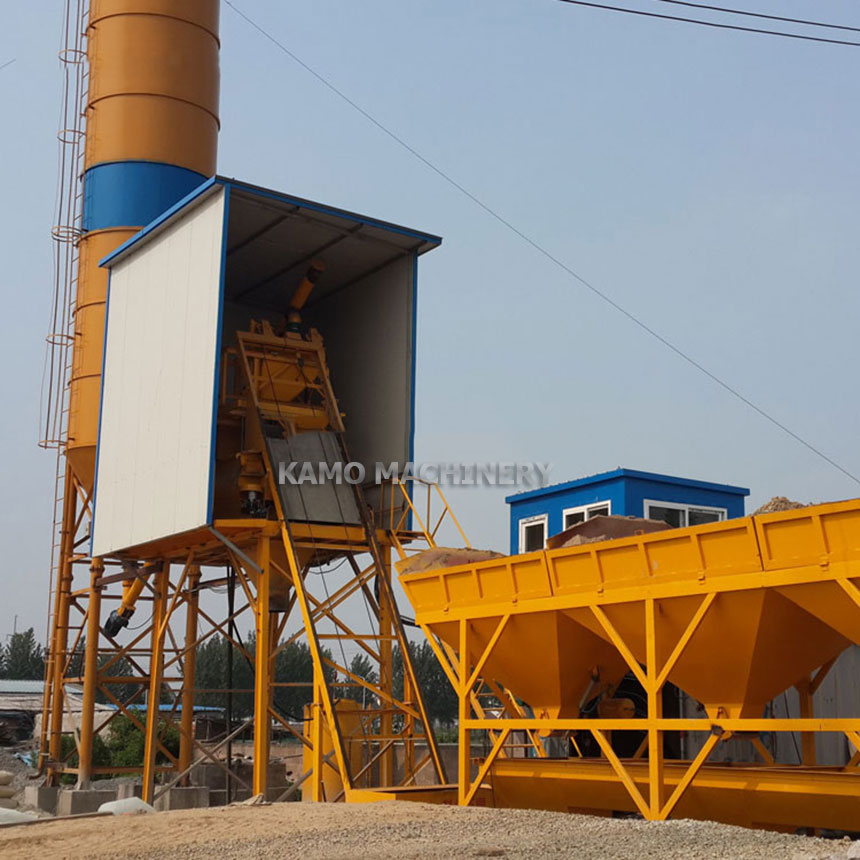 HZS25 concrete mixing plant