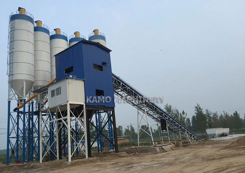 HZS120 concrete batching plant