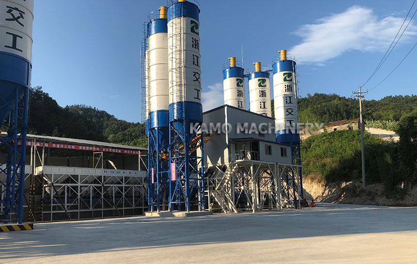 HZS60 concrete batching plant