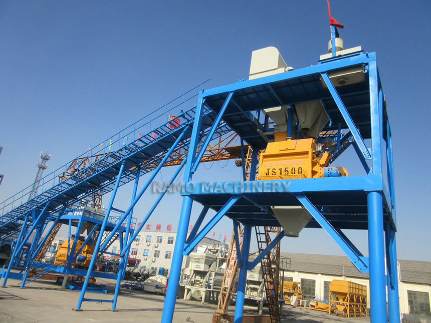 HZS90 concrete batching plant