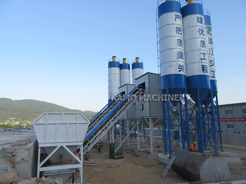 HZS60 concrete batching plant