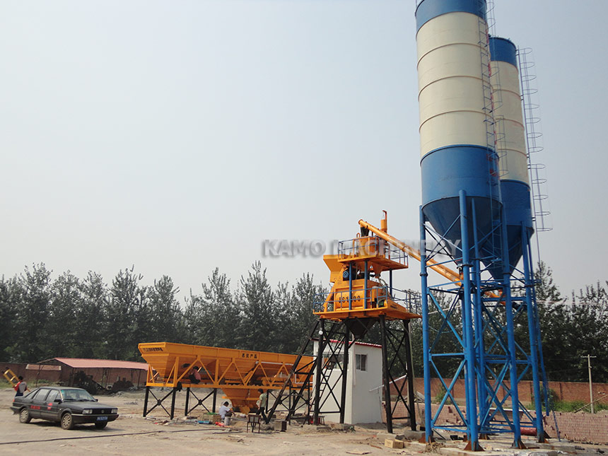 HZS50 concrete batching plant