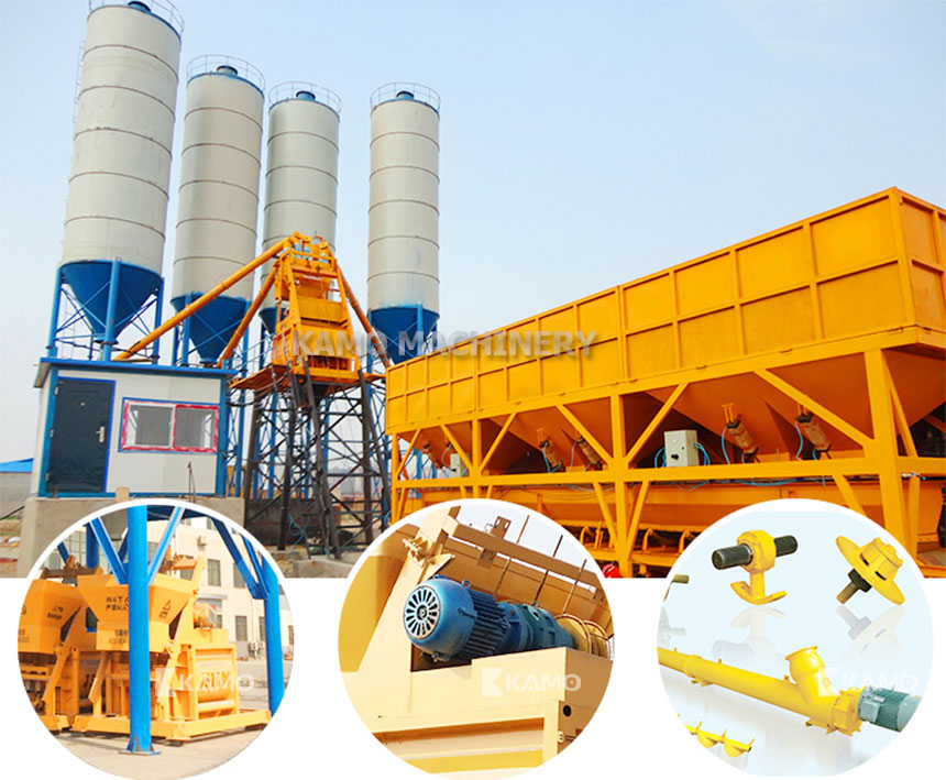 HZS75 concrete batching plant