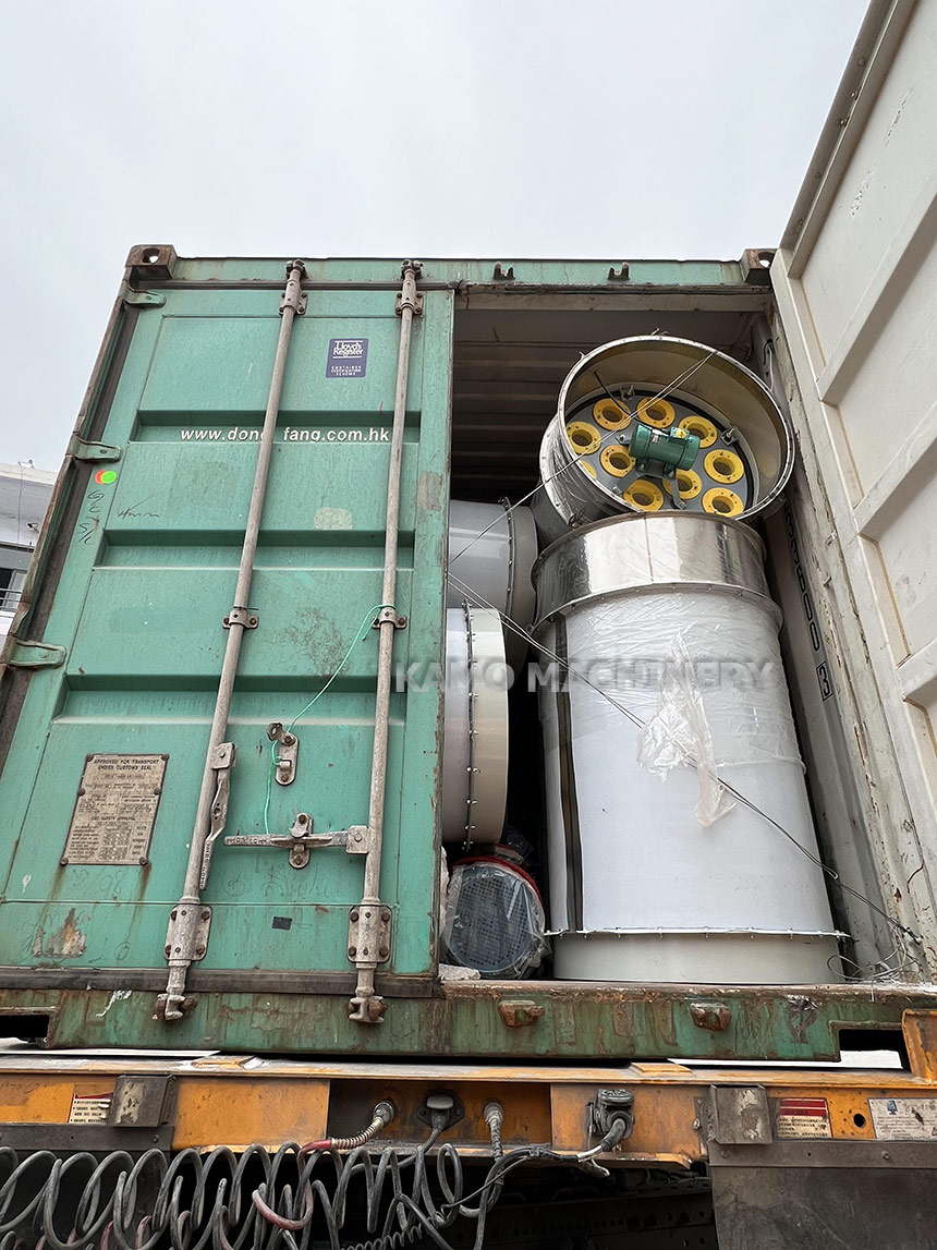 screw conveyor and dust collector delivery