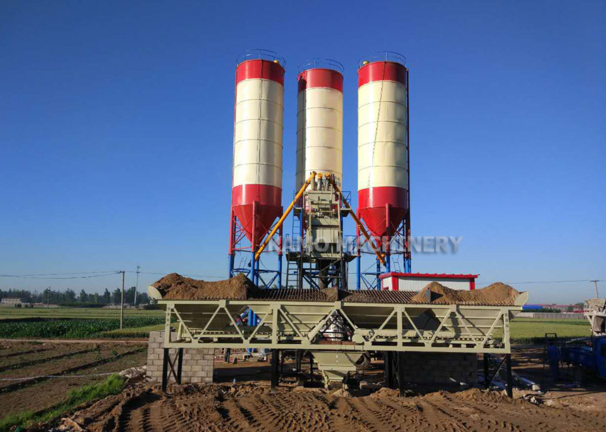 HZS50 concrete batching plant