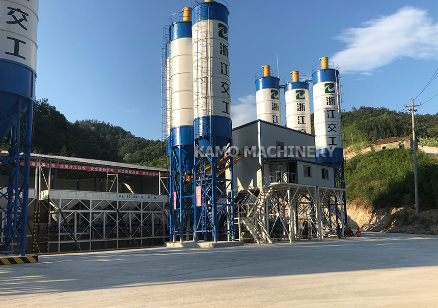 HZS60 concrete batching plant