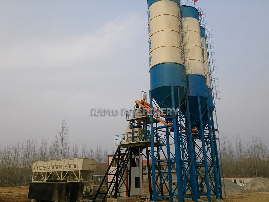 HZS75 concrete batching plant