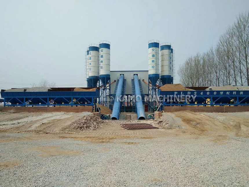 HZS90 concrete batching plant