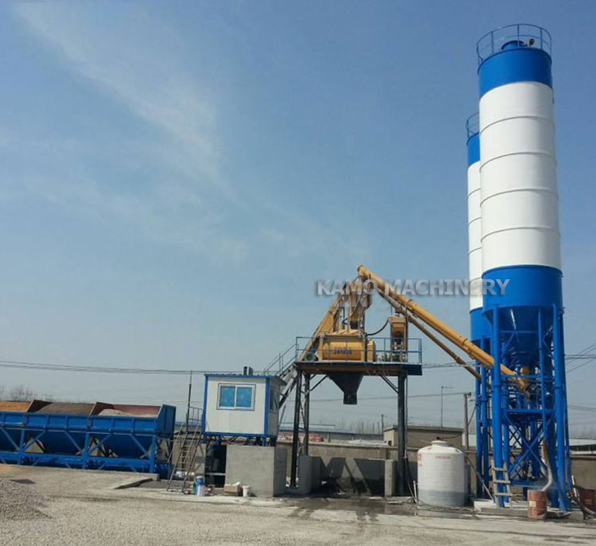 HZS25 concrete batching plant