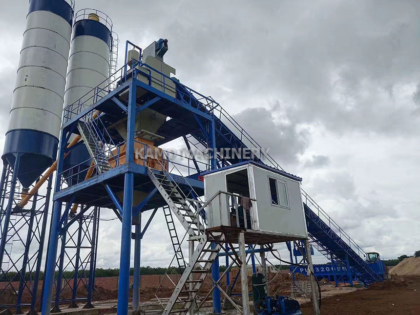 HZS120 concrete batching plant